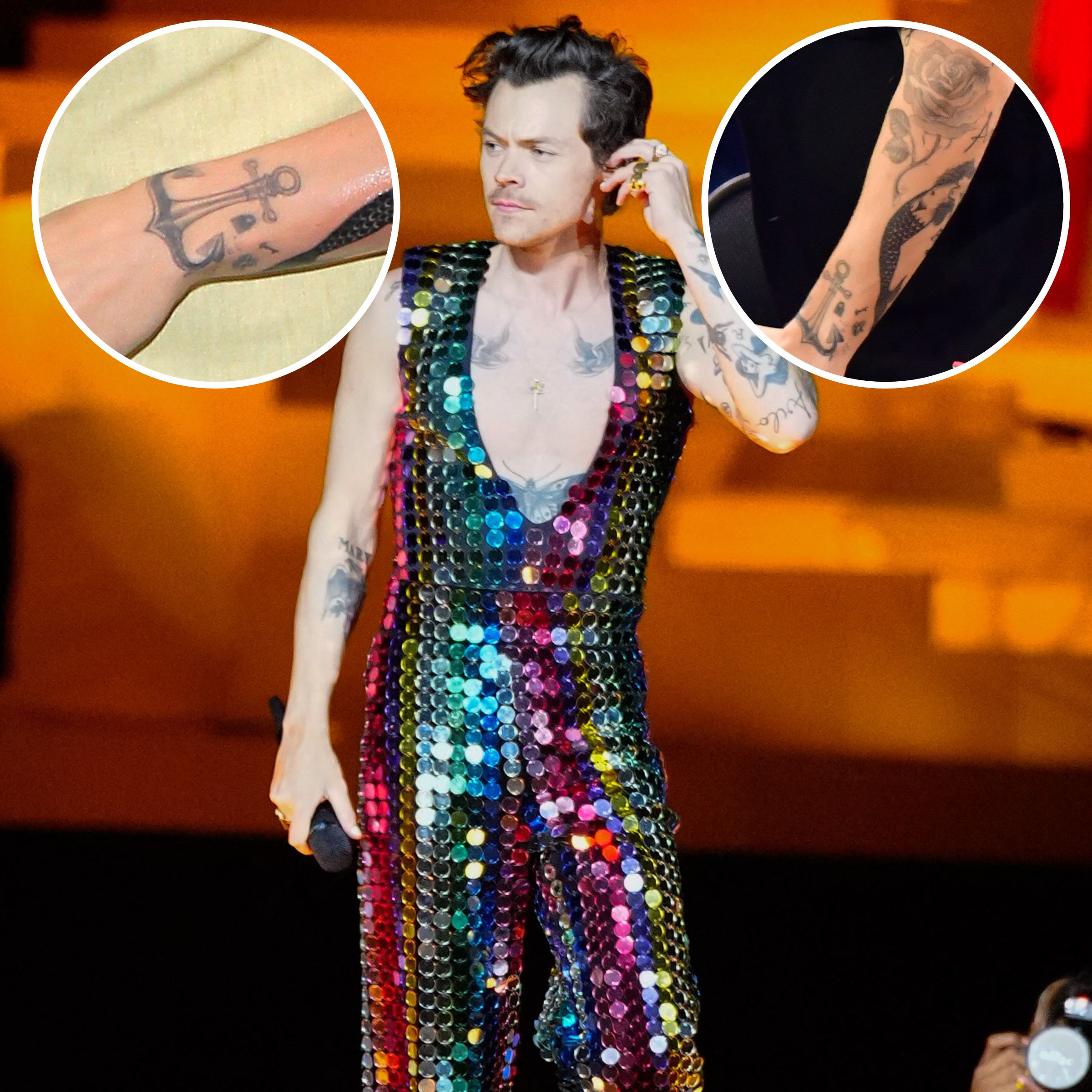 Harry Styles inspired Tattoos Butterfly Fern
